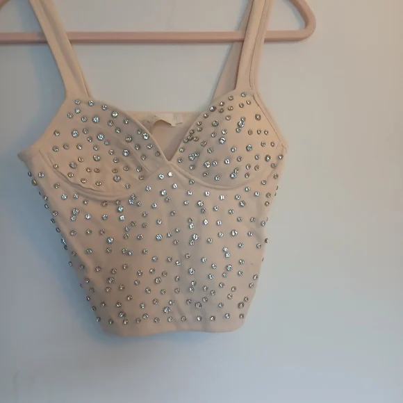 Embellished Crop Top - Picture 1 of 5